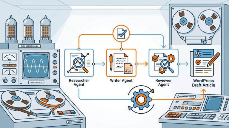 Refactoring the WordPress Publishing Pipeline: From Single Prompt to Three-Agent Newsroom 2 WordPress publishing automation workflow