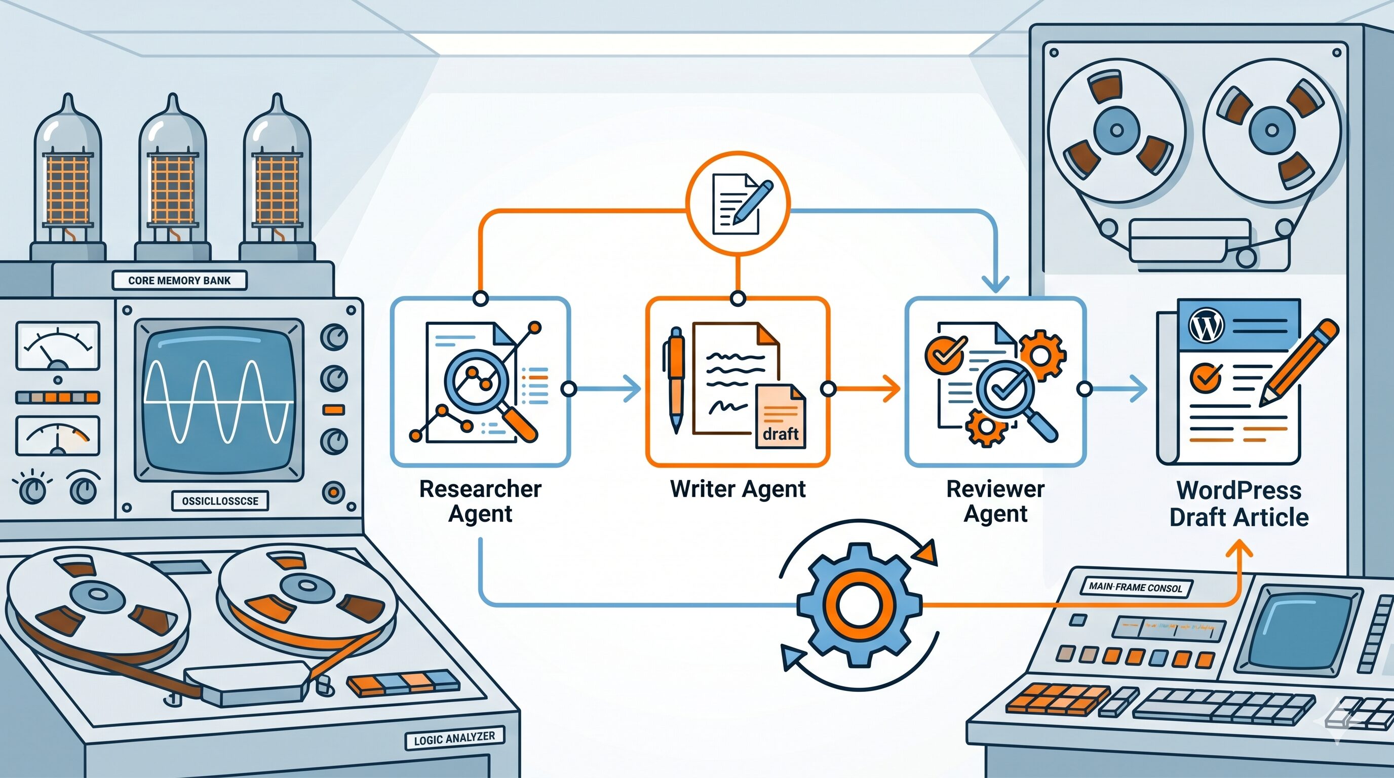 Refactoring the WordPress Publishing Pipeline: From Single Prompt to Three-Agent Newsroom 1 WordPress publishing automation workflow