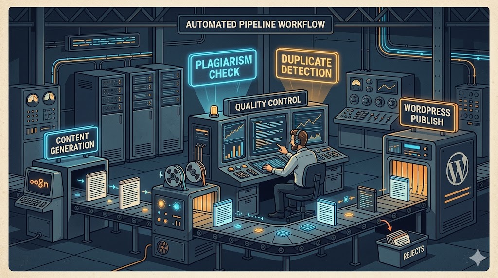 Testing Plagiarism Detection in Automated Publishing Pipelines with Originality.ai 1 Plagiarism Detection in Automated Publishing
