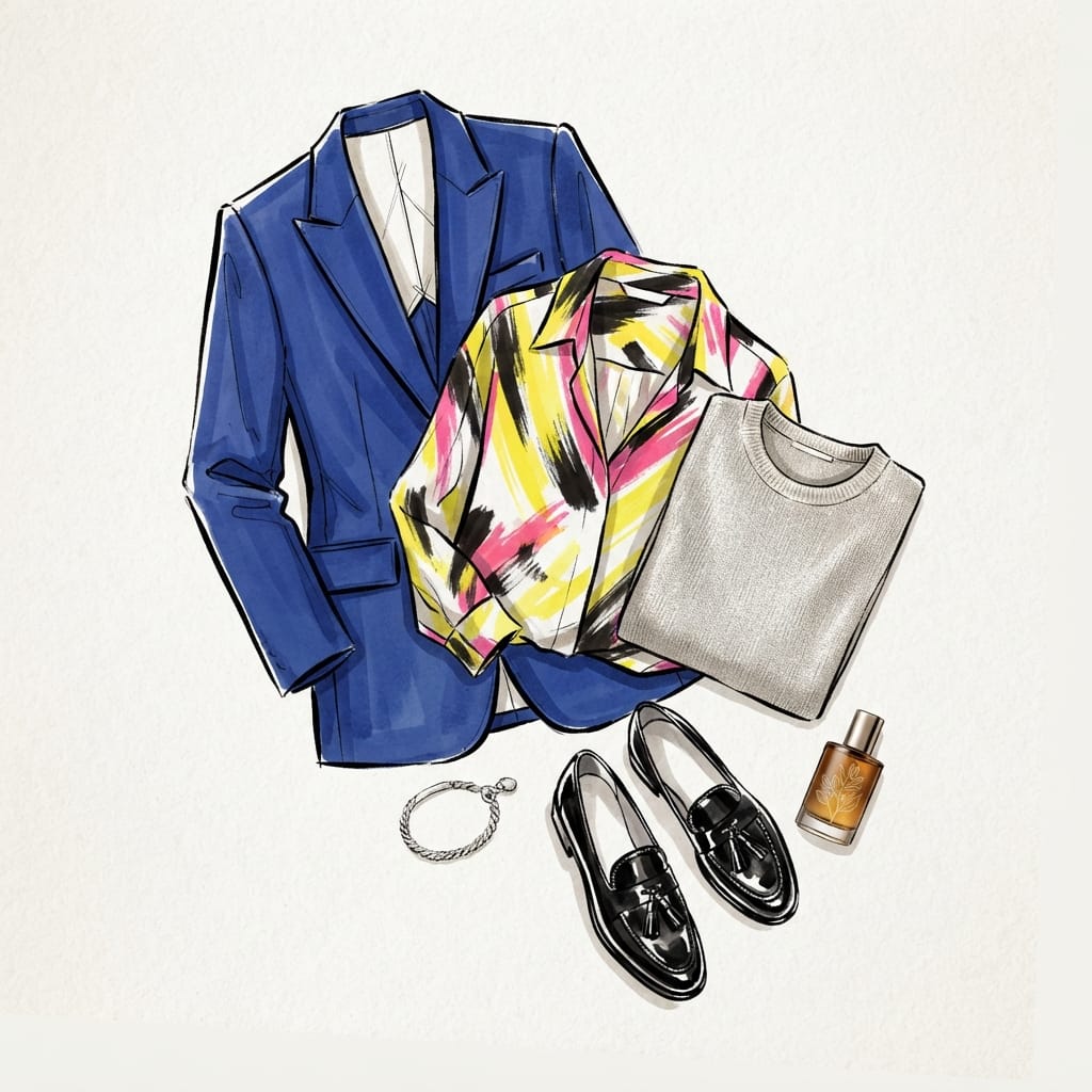 Abstract Graphic Silk Shirt for Notting Hill Carnival 2 Malik moodboard