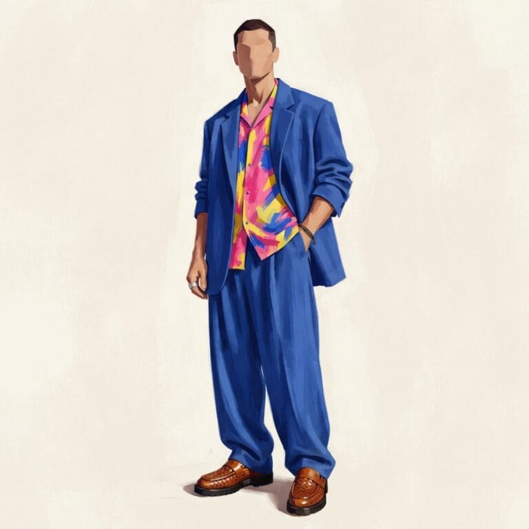 When Bold Colour Learns to Breathe in the Summer Heat 16 cobalt graphic prints - Malik's style portrait, Kalidos quiz