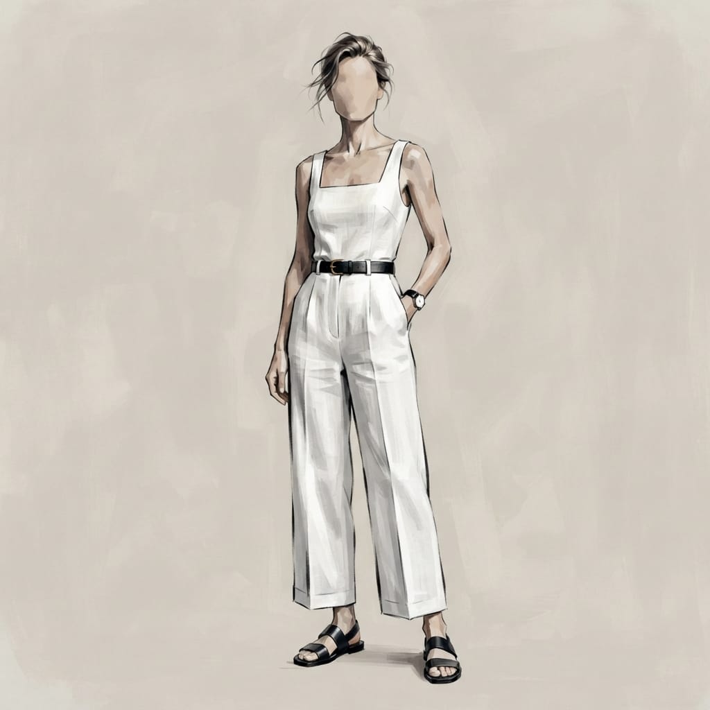 Kalidos - style kaleidoscope quiz and seasonal lookbook engine 5 cotton poplin shirt - Ingrid's style portrait, Kalidos quiz