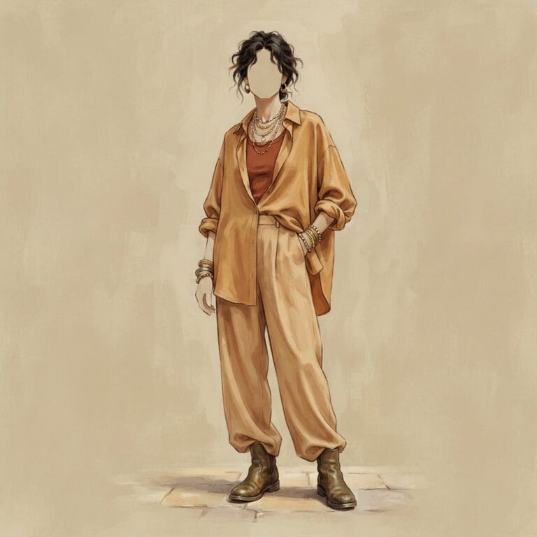 Rust, Silk, and Boots That Never Left 7 mixed prints silk - Rio's style portrait, Kalidos quiz