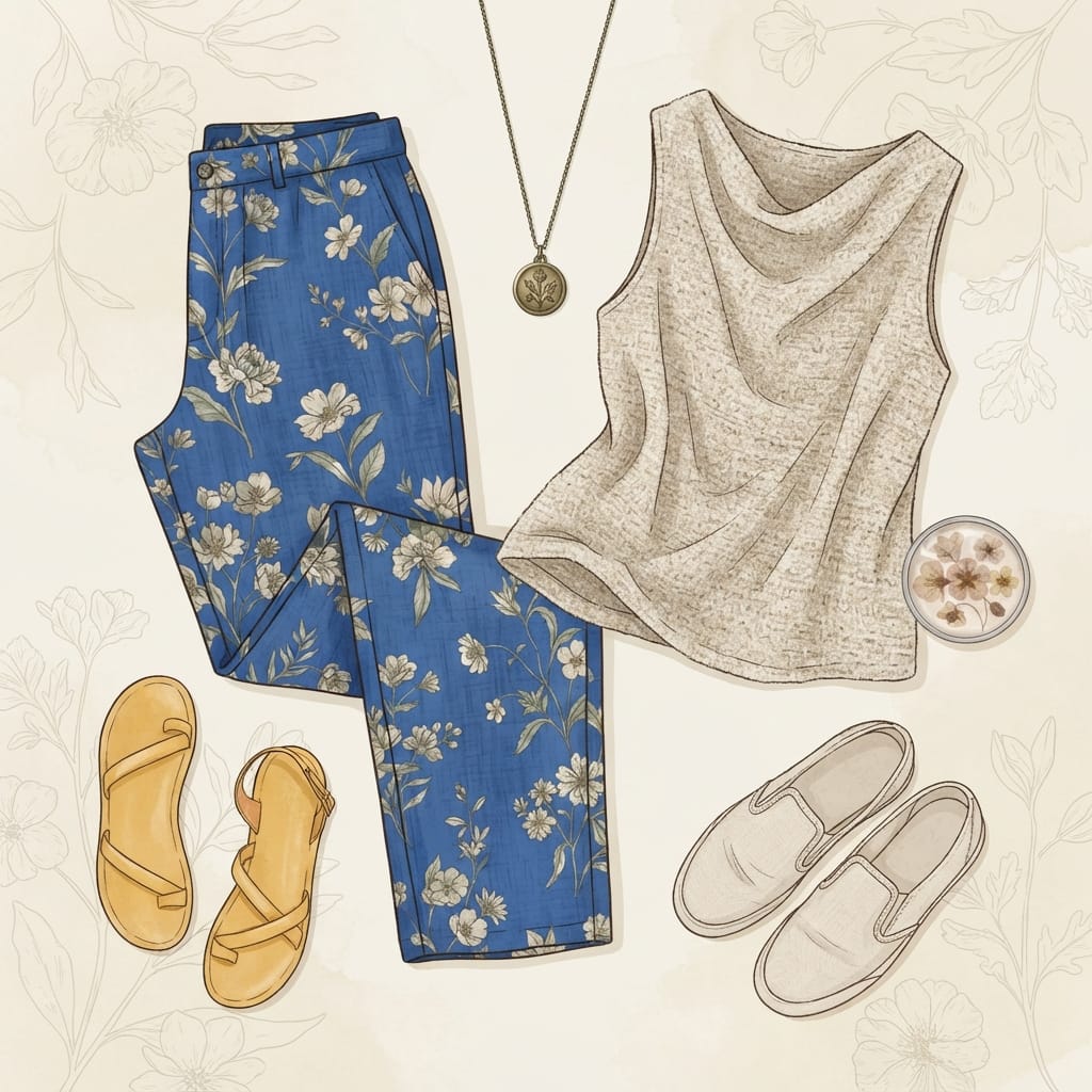 Cobalt, Citrus, and the Ease You Already Live In 2 Sage moodboard