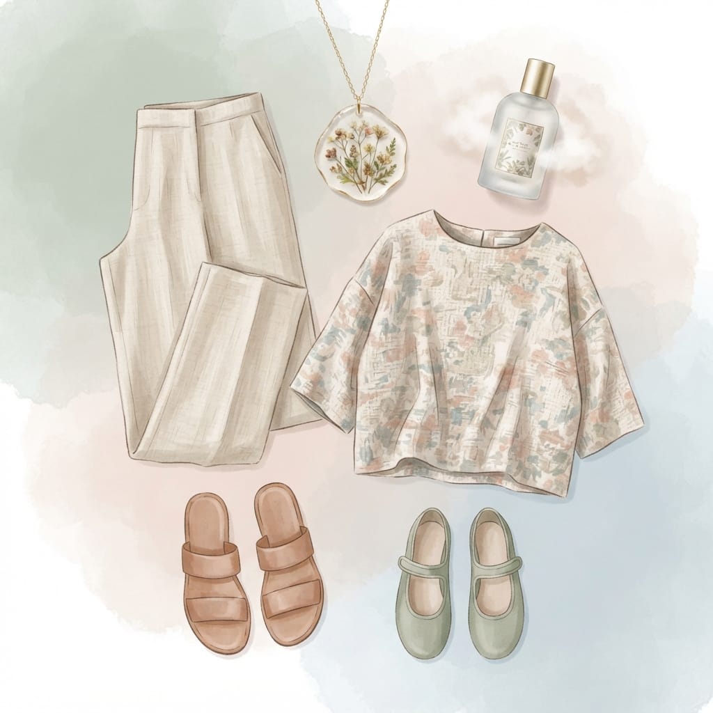 Ease as a Power Move: Sage at Her Most Unhurried 2 Sage moodboard