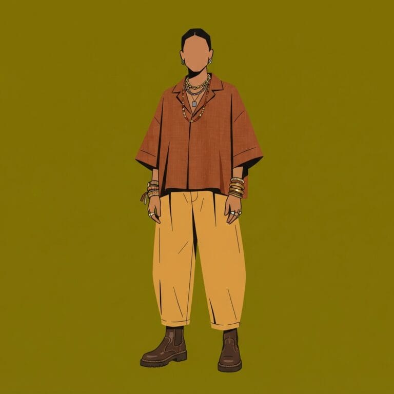Boots, Stacks, and a Hat That Does the Talking 17 stacked jewelry summer - Rio's style portrait, Kalidos quiz