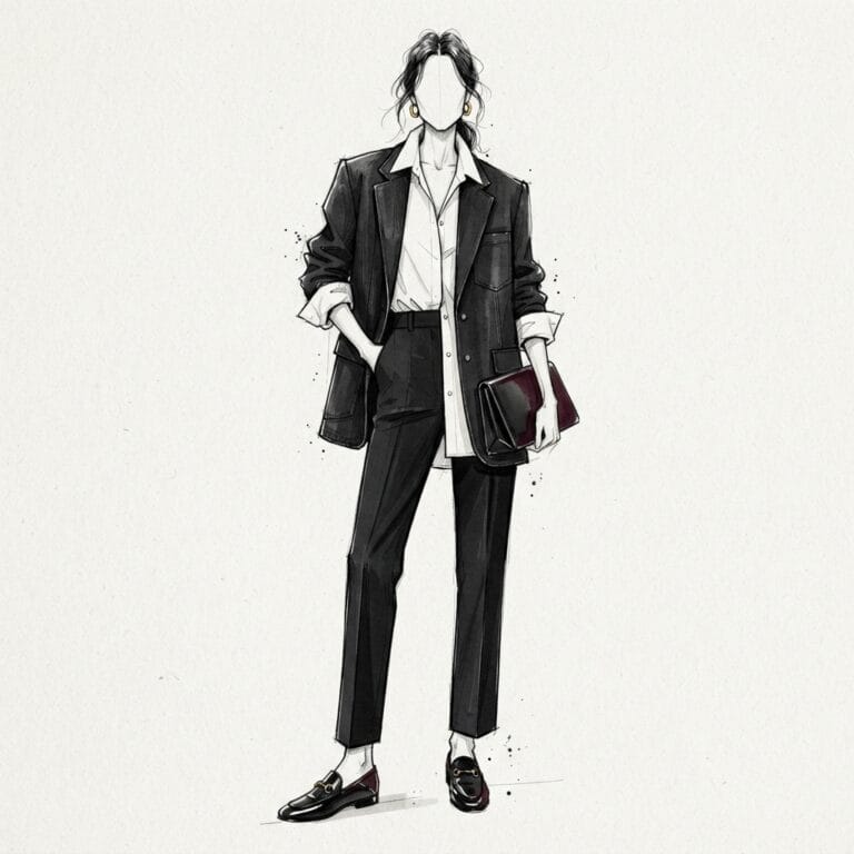 Monochrome, Deliberate, Exactly as Intended 11 structured leather loafers - Ingrid's style portrait, Kalidos quiz