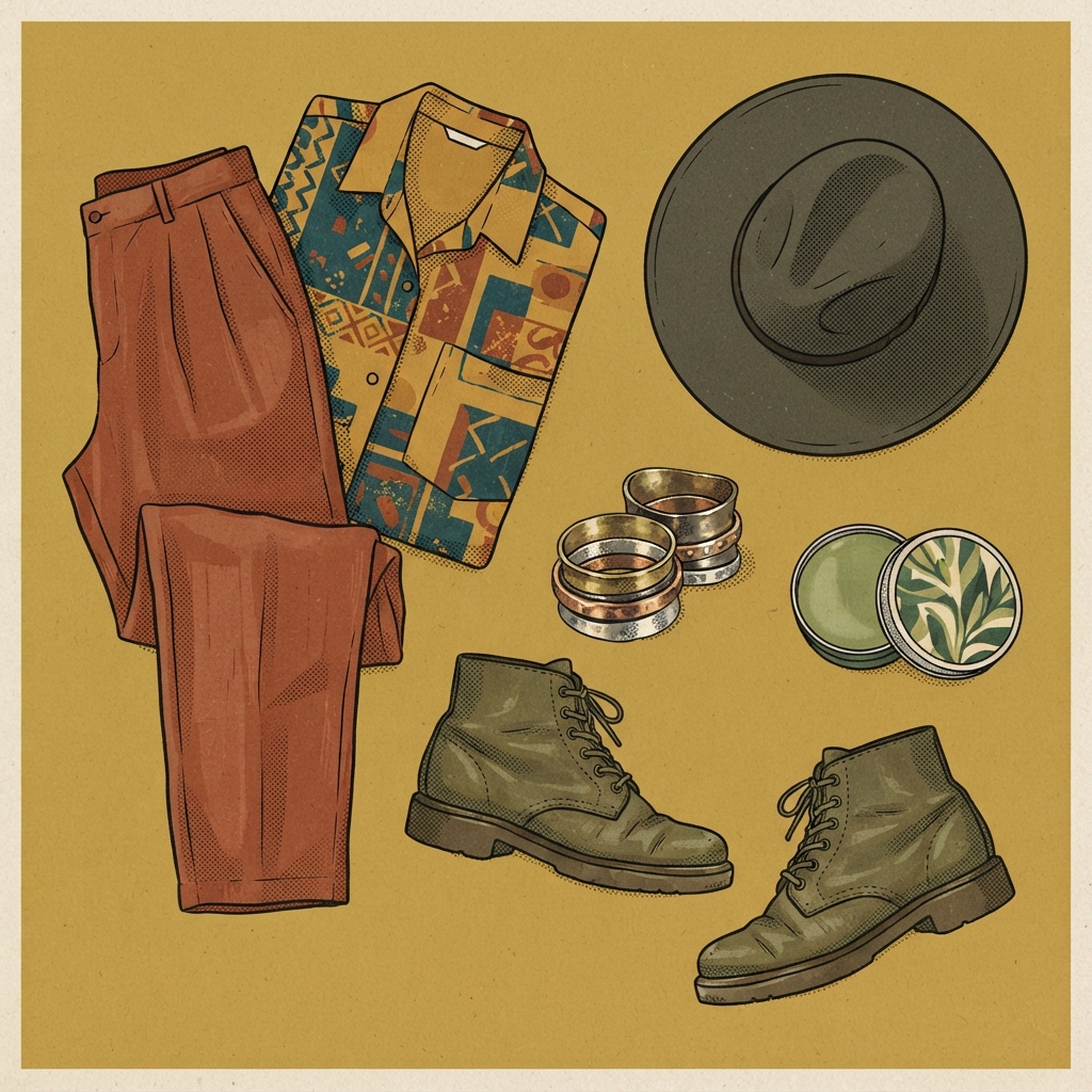 Rust, Ochre, and a Little Louder Tonight 2 Rio moodboard