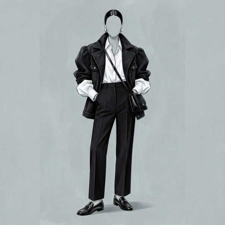The Monochrome That Cuts Through the Costume Crowd 7 tailored wool loafers - Ingrid's style portrait, Kalidos quiz